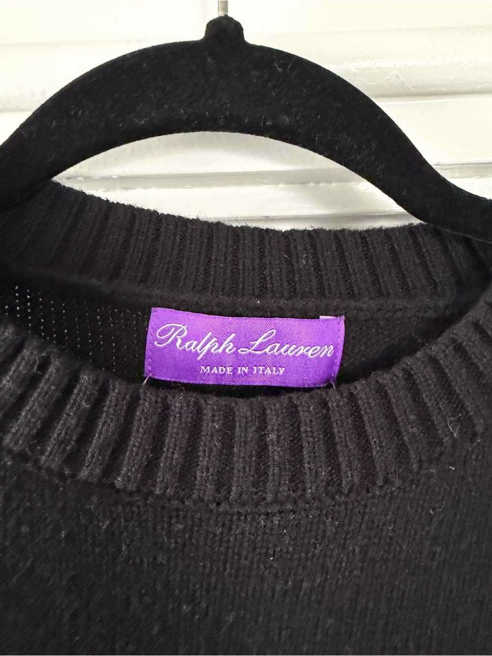Ralph Lauren Black Teddy Bear Crewneck Sweater - Picture 3 of 5